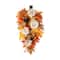Glitzhome® 28" Fall Dahlia, Lotus Pod and Berry Swag